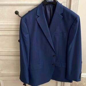 Chaps blue/ black sport coat 46R